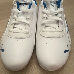 Puma White and Blue Men's Sneakers